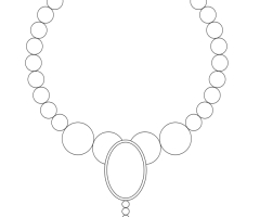 Coloriage collier Princesse