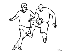 Coloriage controle foot
