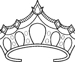 Coloriage couronne princesse