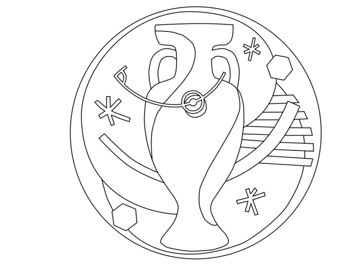 Euro 2016 coloring page