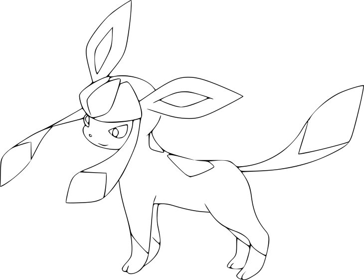 Glaceon omalovánka