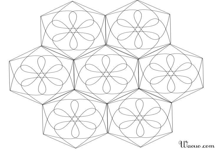 Stor Mandala farvelægningsside