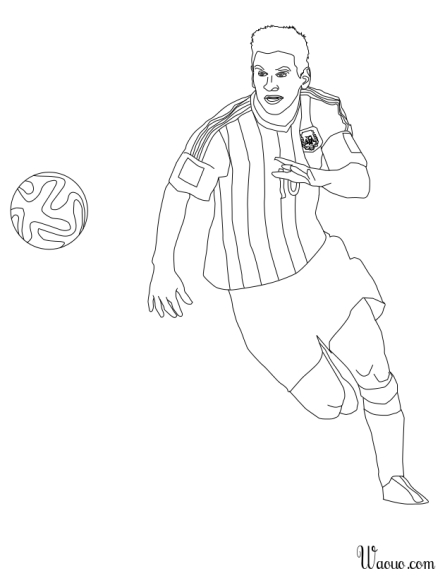 Dibujo de Lionel Messi para colorear