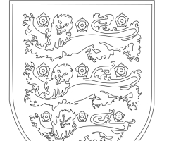 Coloriage logo Angleterre