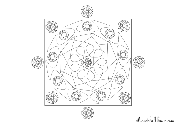 Omalovánka pro dospělé mandala