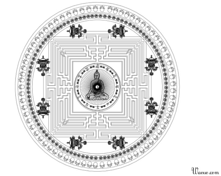 Farvelægning Mandala Indien