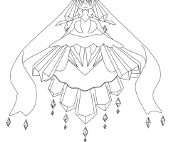 Coloriage Mega-Diancie