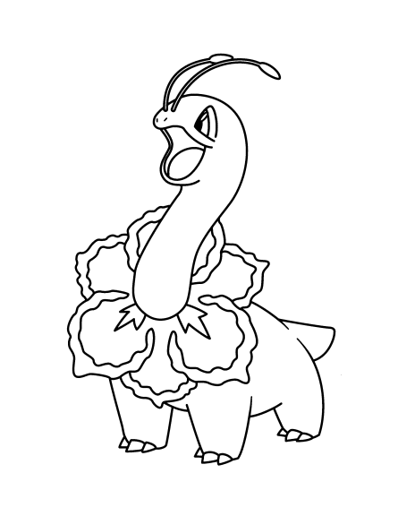 Meganium kleurplaat