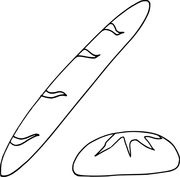 Bread coloring page