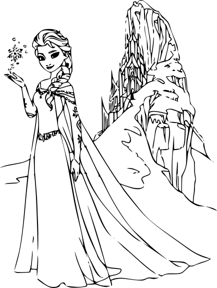 Coloriage palais de glace