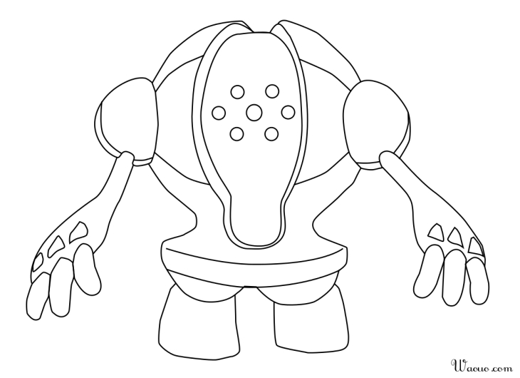 Registeel coloring page