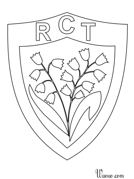 Coloriage Rugby Club toulonnais