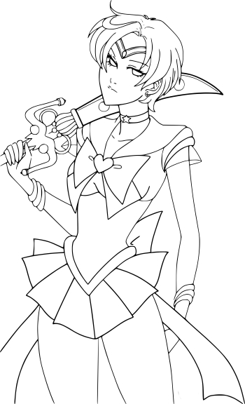 Sailor Uranus coloring page