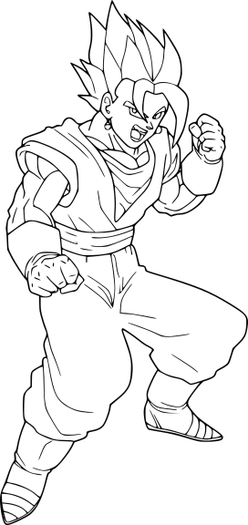 Normal Vegeto coloring page