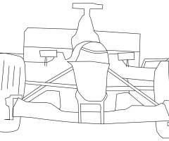 Coloriage voiture Formule 1