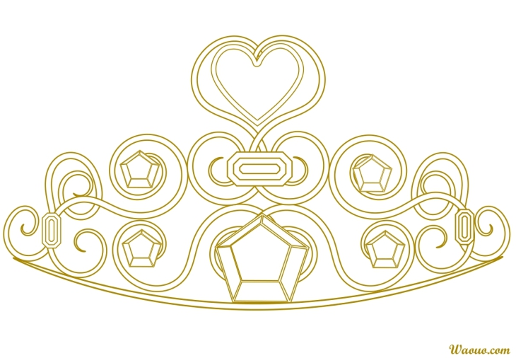 princess crown drawing