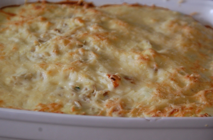 Gratin de riz au thon