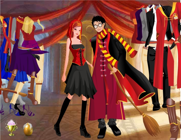 Harry Hermione habillé