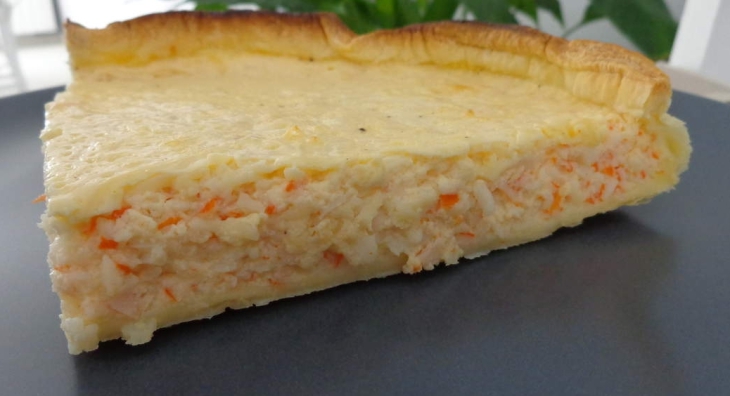 Crab quiche