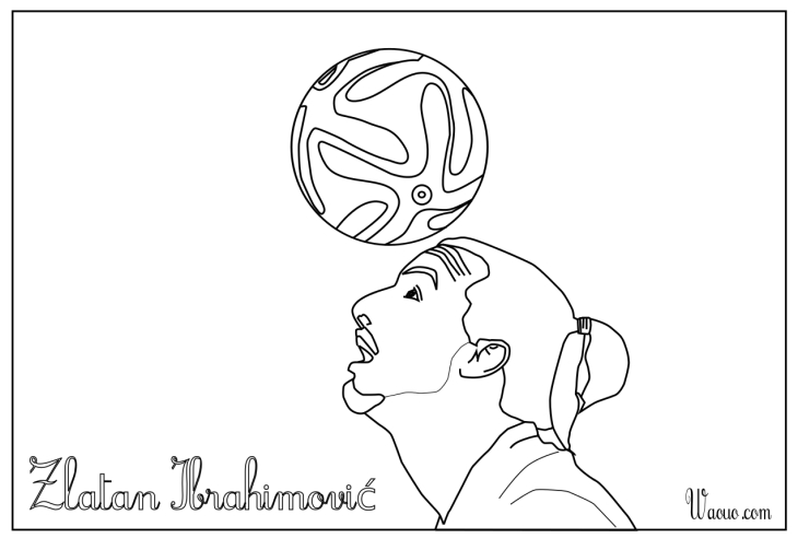 Zlatan Ibrahimovic coloriage