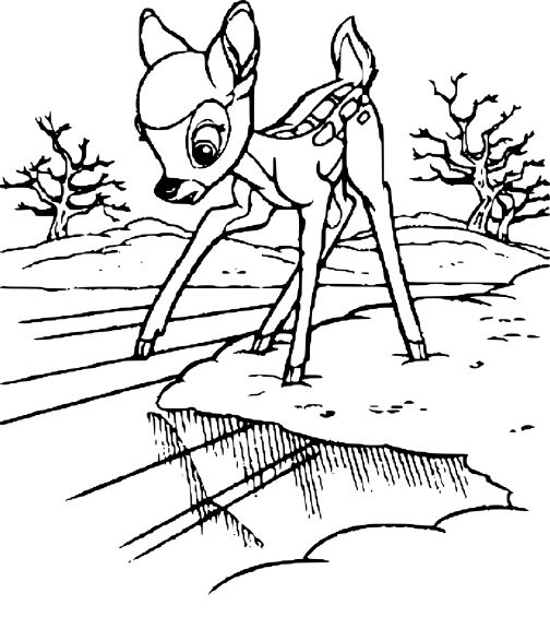 Bambi coloriage
