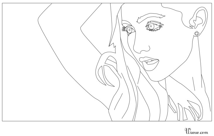 Coloriage Ariana Grande