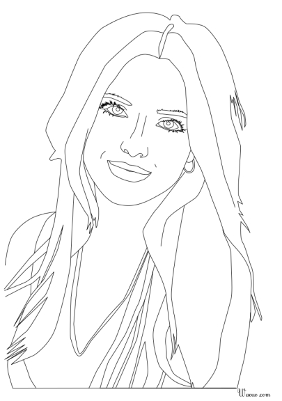 Coloriage Bella Thorne 2016