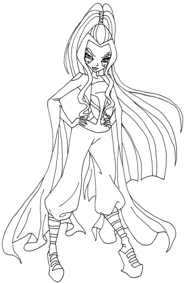 Darcy Winx coloring page