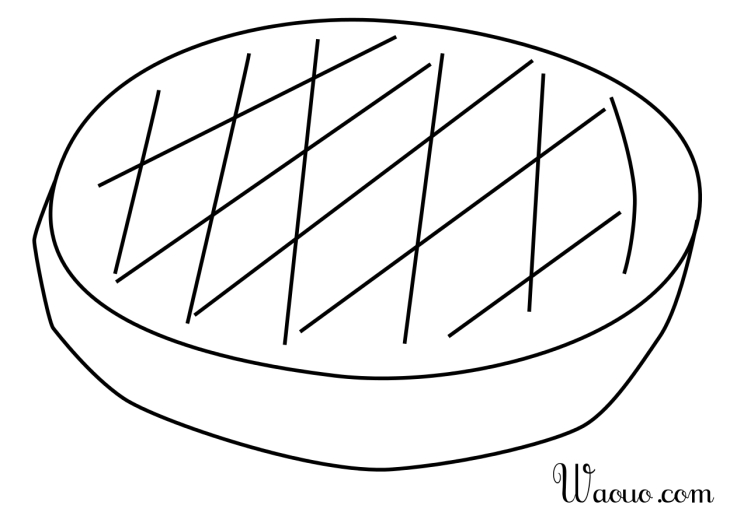 King cake coloring page