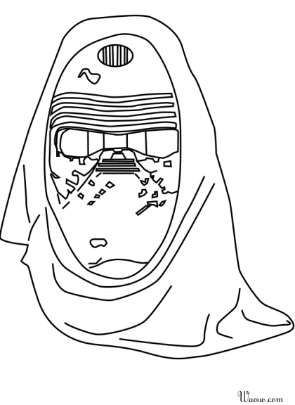 Coloriage Kylo Ren