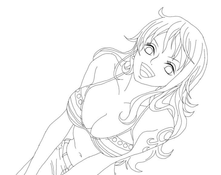 Nami coloring page