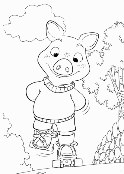 Desenho de Piggly para colorir