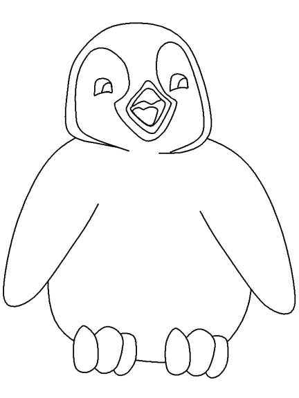Coloriage pingouin