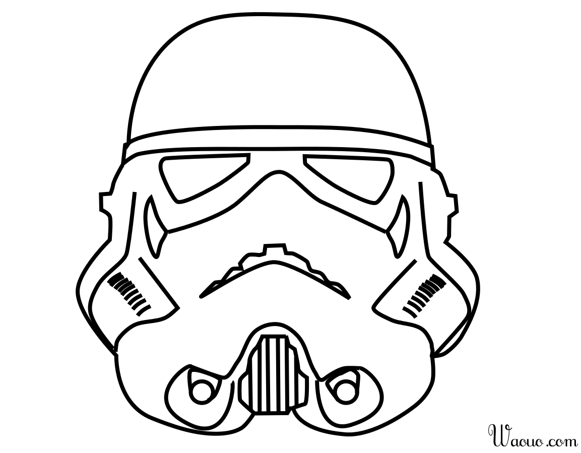 Coloriage Stormtrooper Star Wars à imprimer et colorier