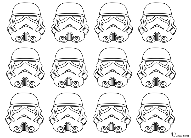 Página para colorear de Stormtroopers de Star Wars