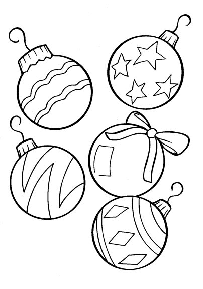 Christmas ball drawing