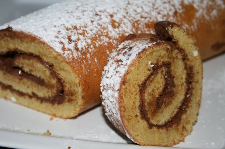 Gerollter Kuchen