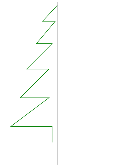 Kerstboom om te tekenen