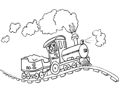 Coloriage locomotive vapeur