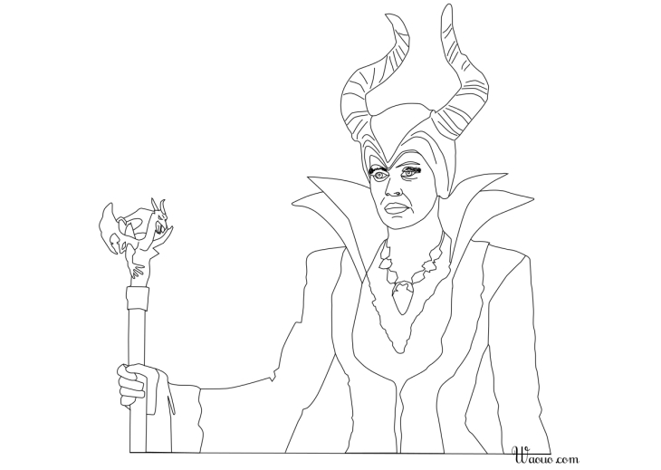 Coloring Maleficent OUAT