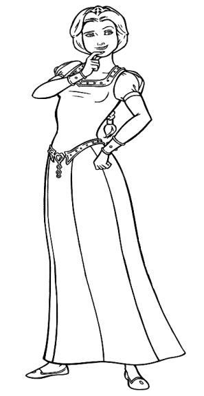 Σελίδα ζωγραφικής Princess Fiona