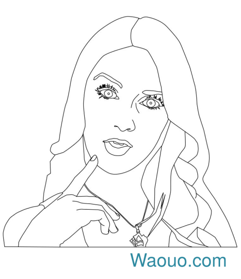 Ludmila Violetta coloring page