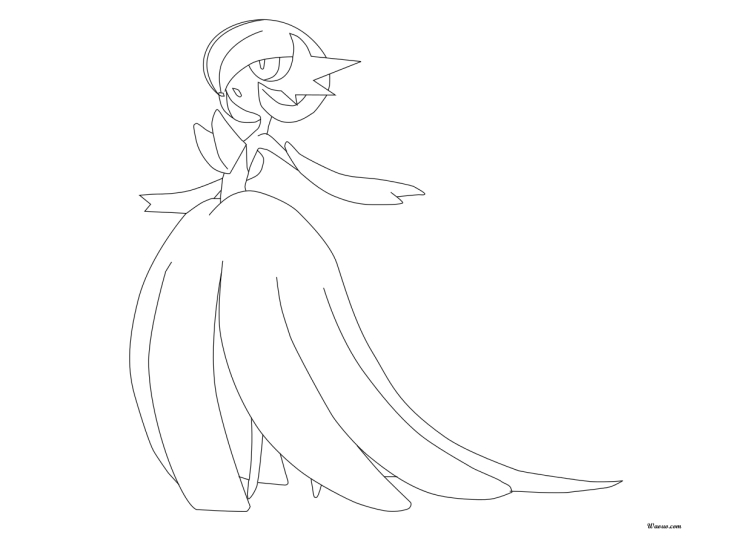 Omalovánka Mega Gardevoir