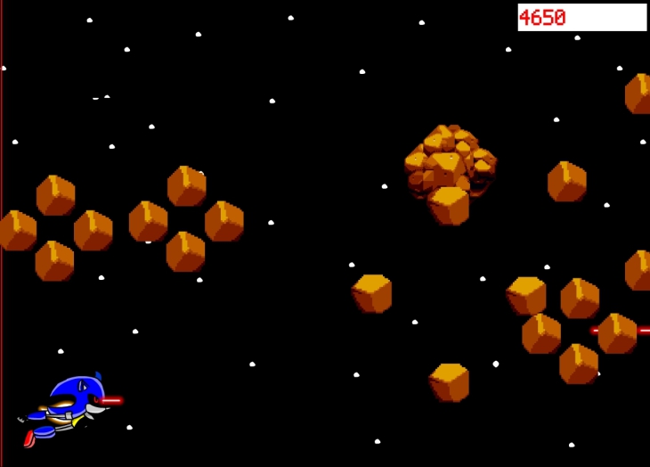Jeu Sonic espace