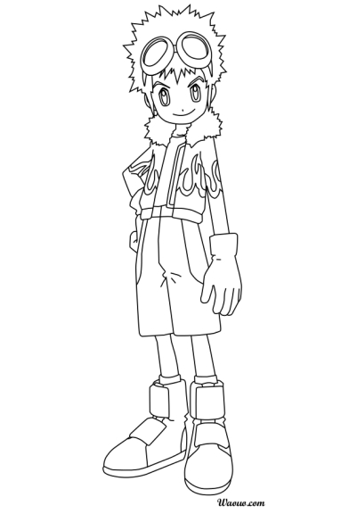 Coloriage Davis Motomiya