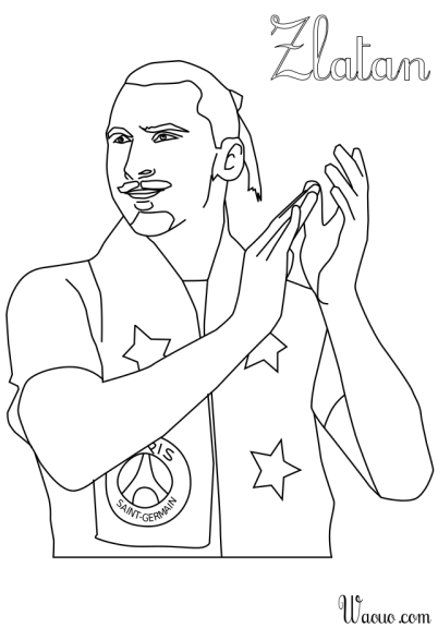 Dibujo de Zlatan para colorear