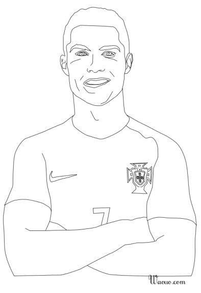 Cristiano Ronaldo coloriage