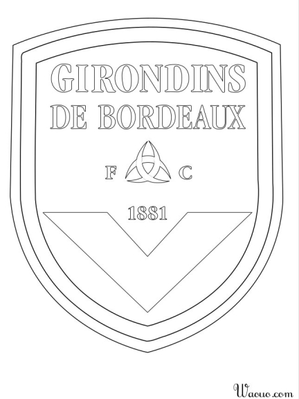 Burgundy crest coloring page