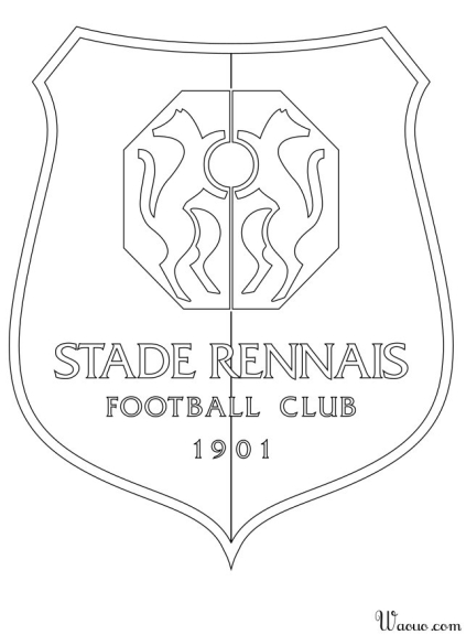 Stade Rennais Fußball-Malvorlage