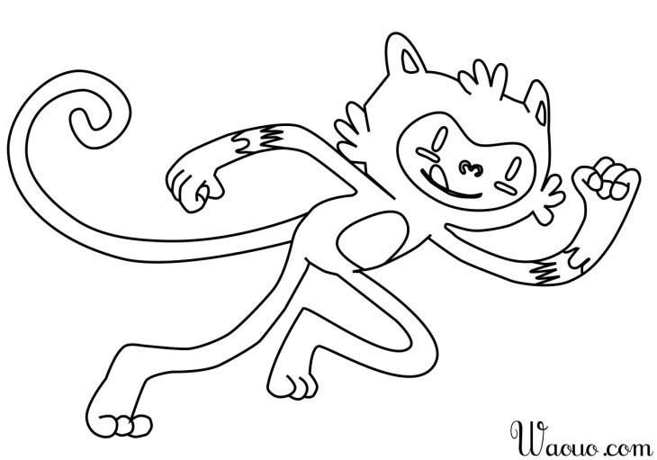 2016 Olympics mascot coloring page